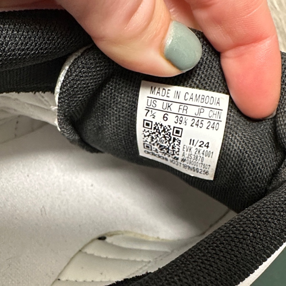 Adidas Women's White and Black Slip-On Sneakers - Picture 6 of 6